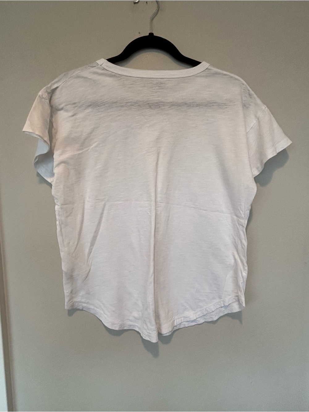 Madewell White Crewneck Short Sleeve Tee - Casual Essential - Picture 2 of 4